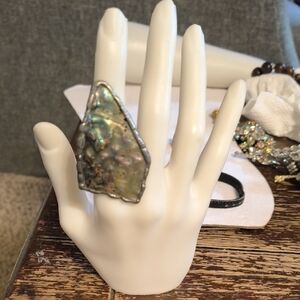 Alabone Funky Adjustable Ring. Very Unique And Large Design . Adjustable To Fit